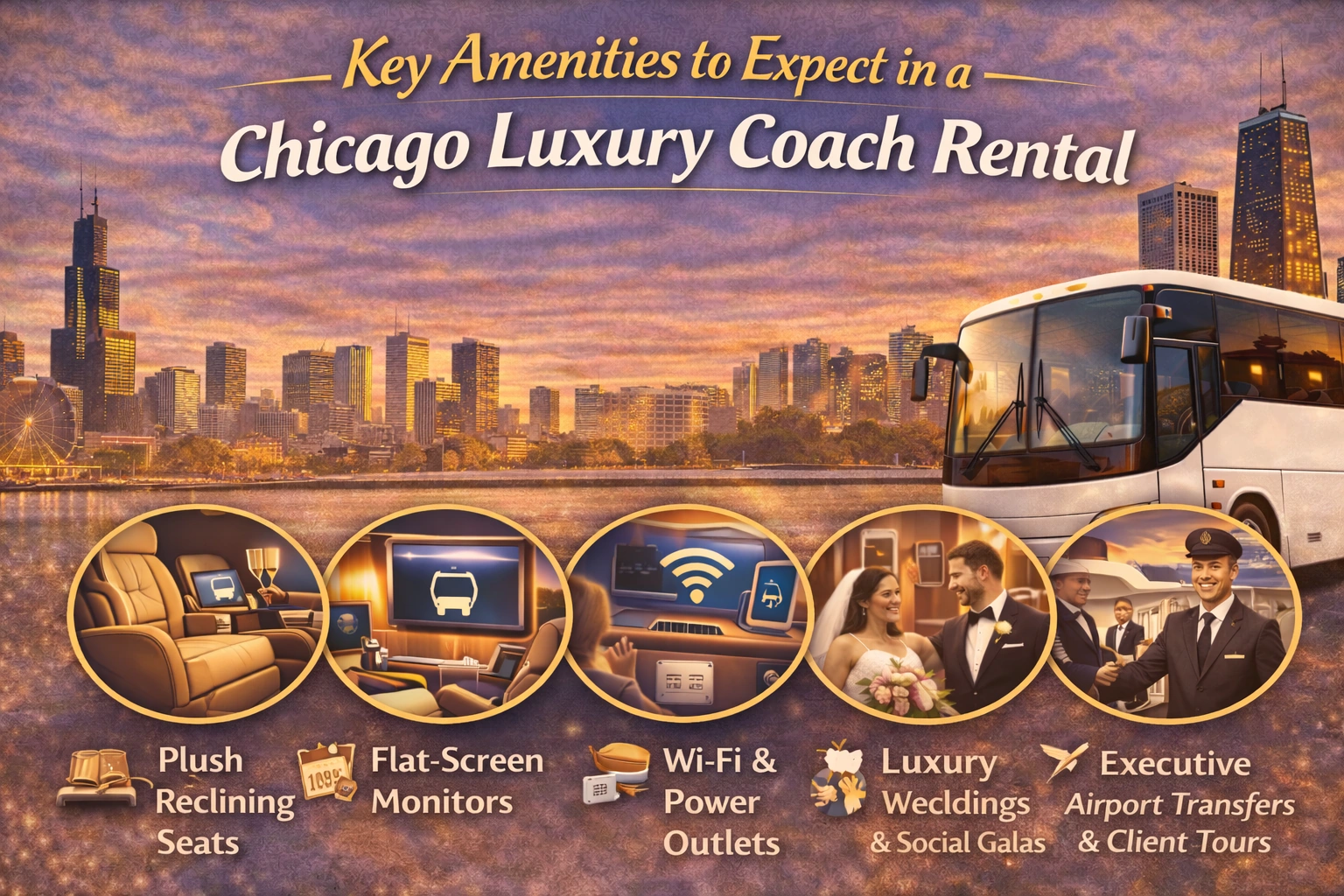 Key Amenities to Expect in a Chicago Luxury Coach Rental