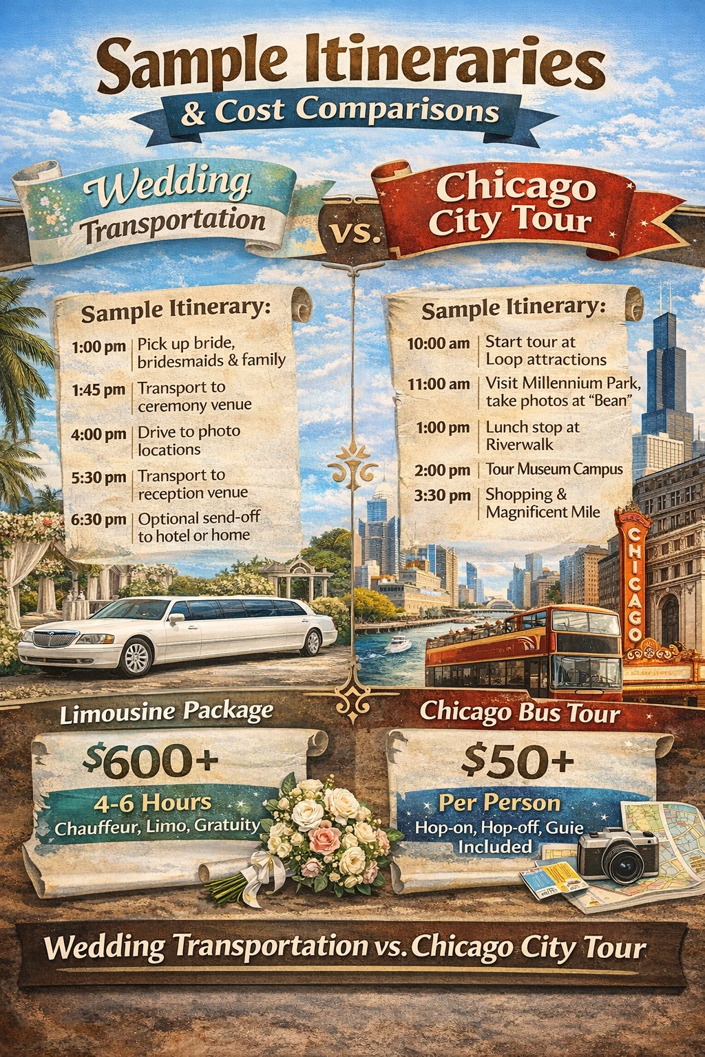 sample-itineraries-cost-comparisons-wedding-transportation-vs-chicago-city-tour